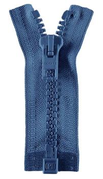 Opti - Jackenreißverschluss, teilbar, 65 cm, hellblau